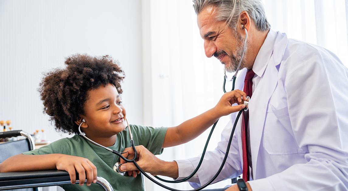 A kid and a Doctor