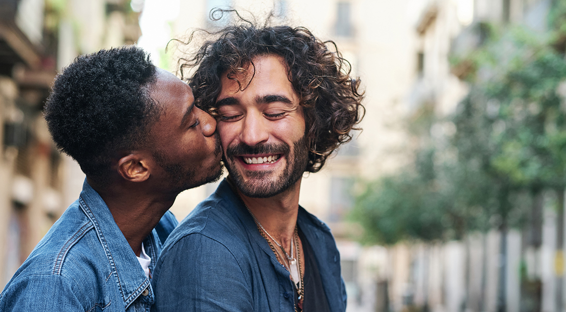 Covered California LGBTQ+ couple